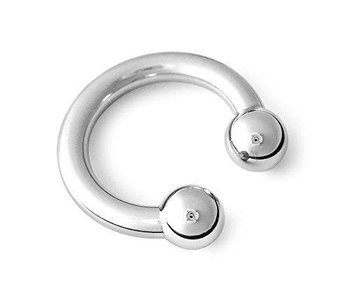 316L Surgical Steel Circular Barbell Horseshoe 8g