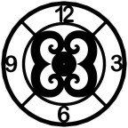 Giant 40 Inch Diameter Hand-crafted Tower Wall Clock (Arabic Quad Numerals, Double E Style)