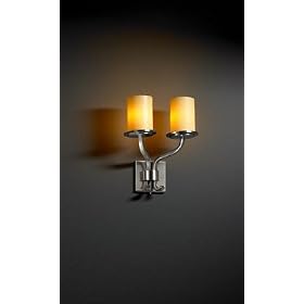 Sonoma 2 Light Nickel Sconce Candle Short