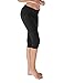 Yoga Reflex Women's Basic High Waist Active Yoga Running Workout Capris Leggings