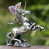 NOVICA Pewter figurine, ‘The Fairy and the Unicorn’