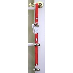 Poochie Training Bells Holiday Red Designer Doggie Doorbell 95% Success Rate !! by Poochie Bells