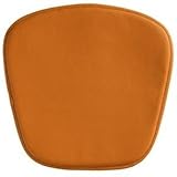 Zuo Modern Furniture Design Mesh/Wire Bar/Wire Chair Cushion Orange Leather ....