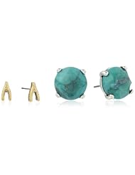 Lucky Brand "Sp14 Project X Luck" Chrysocolla Stud Earrings