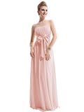 Ever Pretty Charming Empire Waist Bowtie Strapless Long Evening Dress 09060