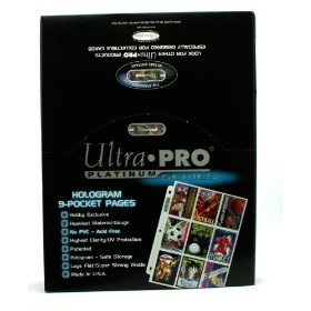 100 Ultra-pro 9-pocket Pages for Baseball Cards, Football Cards, Etc (Fits Into 3-ring Notebook)