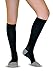 Cotton Compression Socks for Women & Men - Comfortable & Breathable Support Stockings for Nurses, Travel, Pregnancy, Flight, Recovery - Boost Circulation to Fight Edema, Shin Splint & Pain (Black,M)