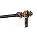 Kenney Othello Petite Café Decorative Window Curtain Rod, 28-48