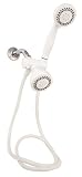 Waxman 8662200 Handheld Shower and Fixed Showerhead, White