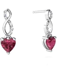 Genuine Pink Tourmaline 14kt White Gold Earrings