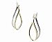 9ct Yellow and White Gold Double Swirl Earrings