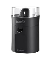 Russell Hobbs Marco Pierre White 14336 Citrus Juicer With 2 Size Interchangeable Cones, Black