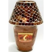 Aromalux Home - Mulled Cider Jar Candle with Mosiac Glass Shade Gift Set