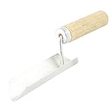 uxcell スコップ　メタル製　木製ハンドル　シルバートーン　ベージュ　18cm長さ　ポット植物