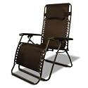 Caravan Canopy Oversize Zero Gravity Chair, Brown