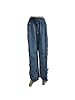 Womens Grey Baggy Gauchos, Boho Trousers Palazzo Pants Bohemian Pant 42" L