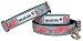 Owen  Olivia Designer Dog Collar - Aqua  Pink Paisley (Large)