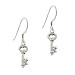 Key Charm Sterling Silver Fairy Tale Children's Earrings