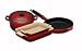 Le Creuset Cast Iron and Stoneware Gift Set, 4 Piece, Cerise