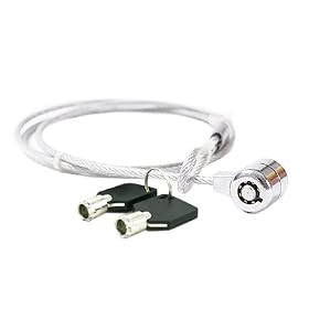 Keyed Notebook/Laptop Security Lock Steel Cable with Key