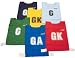 MITRE Netball Bibs - Pack of 7, XL, SKY