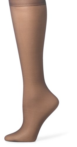 Hanes Silk Reflections Women's Silky Sheer Sandalfoot Kneehighs 6-Pack