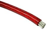 Stinger Pro Series 0 Gauge Translucent Red Power Wire