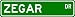 ZEGAR Street Sign ~ Personalized Family Lastname Sign ~ Gameroom, Basement, Garage Sign Novelty** ALUMINUM