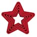 Kitchen & Housewares : Christmas Red Star 5 piece Cookie Cutter Set