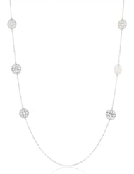 Argento Vivo Sedona Circle Station Necklace, 37"