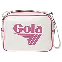 New Gola White Pink Satchel Retro Shoulder Record Bag
