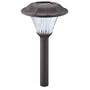 Malibu Solar White Nichia LED Outdoor Plastic Garden Lights, Dark Rust with Fluted Glass Globe 4 Pack #LZ2006DR4
