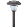 Malibu Solar White Nichia LED Outdoor Plastic Garden Lights, Dark Rust with Fluted Glass Globe 4-Pack #LZ2006DR4