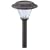Malibu Solar White Nichia LED Outdoor Plastic Garden Lights, Dark Rust with Fluted Glass Globe 4 Pack #LZ2006DR4