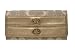 Coach Bonnie Signature Lurex Slim Envelope Wallet Clutch Bag 42787 Gold