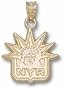 New York Rangers 14K Gold ''NYR'' Liberty Logo 5/8'' Pendant