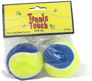 Multi Pet Tennis Balls Mint Flavored 2 Pk Dog Toy