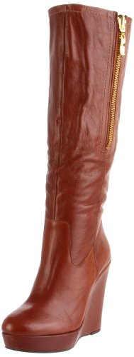 STEVEN by Steve Madden Womens Brix Knee-High Boot,Cognac Leather,7 M US