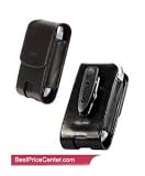 Omea Belt Clip Vertical Carrying Case for Palm Treo 650, 680, 700p, 700w, 750, HTC 8525 Cingular 8525(Black color flap)