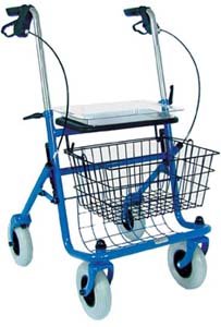 Traditional Steel Rollator, Blue