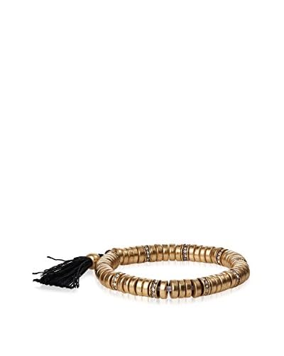 David Aubrey Brass Bead Stretch Bracelet