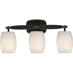 Artcraft Lighting AC5963OB, Regency 3 Light Bathroom Vanity Lighting Fixture, Bronze, Glass, B4731