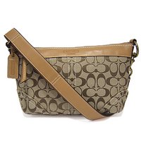 COACH　10561-BKHCA　ショルダーバッグ　カーキｘブラウン