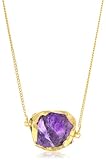 Zariin "A Touch of Stone" Gemstone Gold Necklace