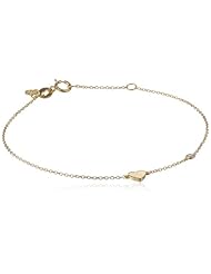 Shy by Sydney Evan Heart Diamond Bezel Bracelet, 6.75"