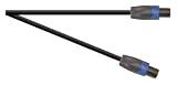 Black Professional 10m Klotz 4x 2.5mm 4 Pole Speakon Plug To 4 Pole Speakon Plug. Sleeve