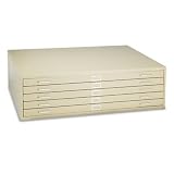 SAFCO PRODUCTS / Five-drawer steel flat file, stackable, for sheets to 50 x 38, tropic sand / SAF4998TSR / Sold as 1 Each / Mfr Part # 4998TSR \*/ Five-drawer steel flat file, stackable, for sheets to
