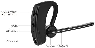 Bluetooth Headset,Ailebao AL101 Wireless Bluetooth 4.0HD Stereo Headphones/earbuds/ Earpieces with Microphone - noise cancelling Hands Free for IOS ，Android cell phone and Bluetooth Devices