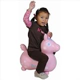 Gymnic / Rody Inflatable Hopping Horse, Baby Pink