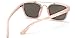 GAMT Square Mirrored Sunglasses Thicken Colored Frame Pink